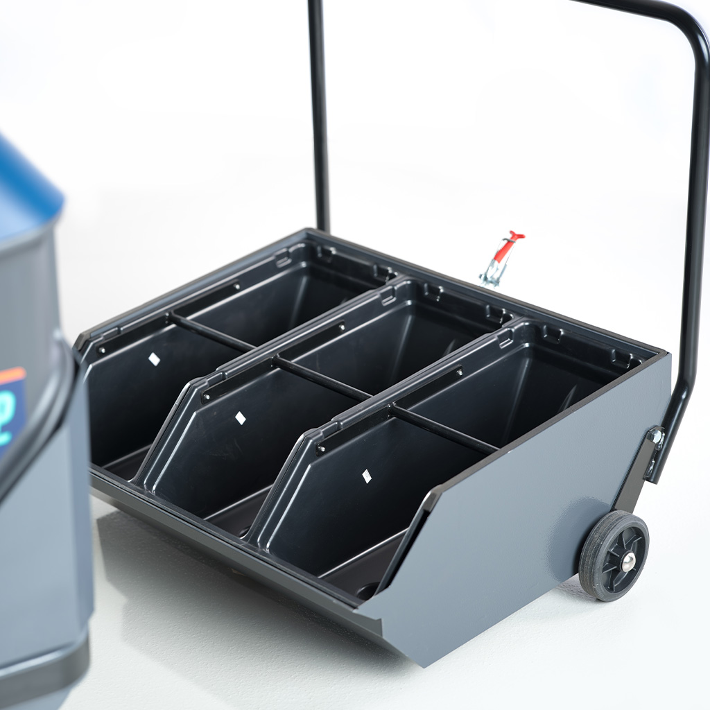 OneSweep 70 Spazzatrice Industriale Uomo a Bordo - contenitore rifiuti capiente