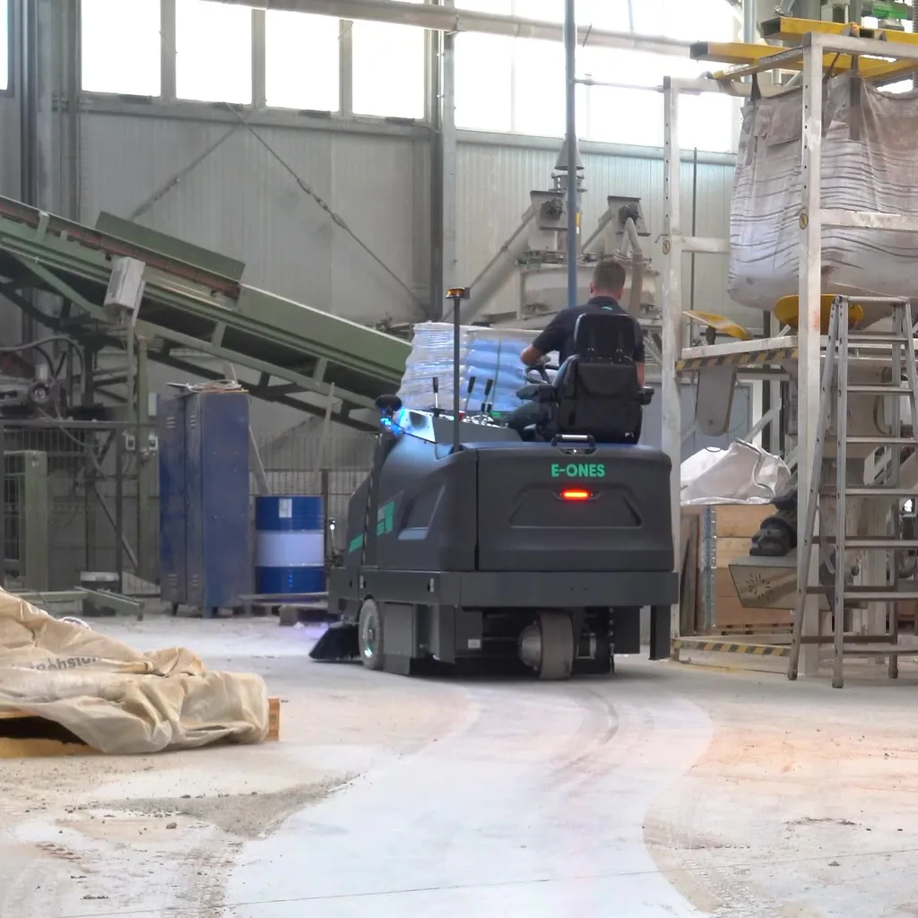  Kilns and surrounding areas cleaning wit E-Ones sweepers