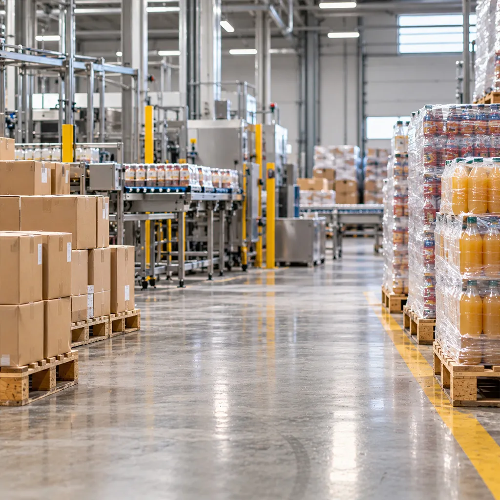 Spazzare i magazzini delle imprese alimentari