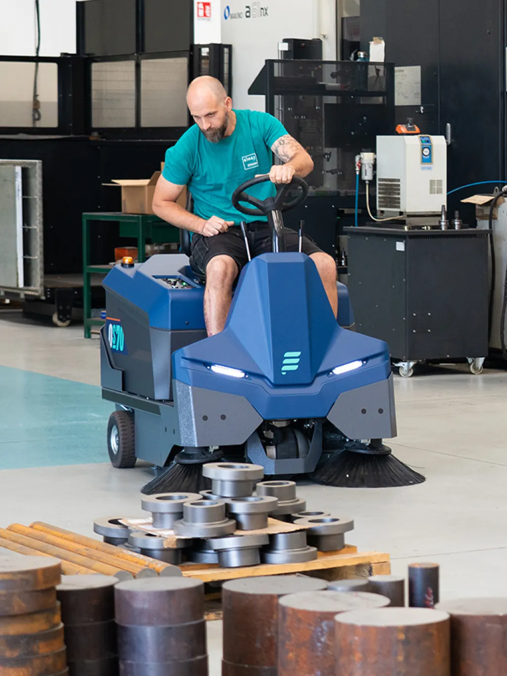 Spazzatrici per le metalmeccaniche